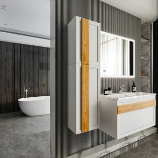 Шкаф навесной Бриклаер Берлин 4627125416118 90 см белый